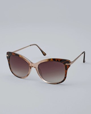 Faux-Tortoiseshell Sunglasses, 70 mm