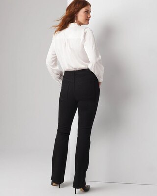 Curvy High-Rise Sculpt Embellished Skinny Flare Jeans click to view larger image.