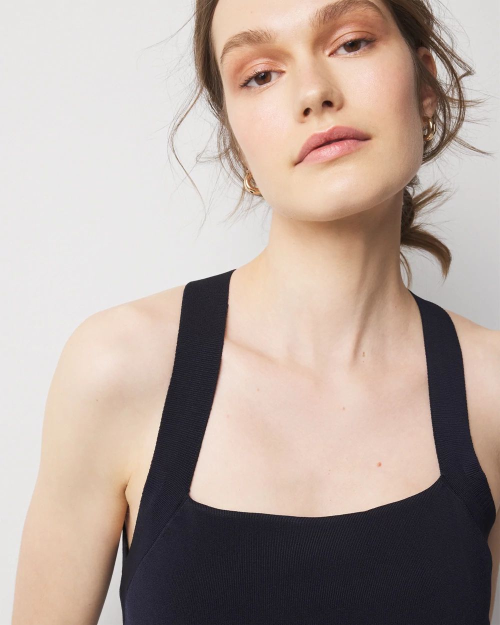 WHBM FORME™ Sculpt Stretch Sweater Halter Top