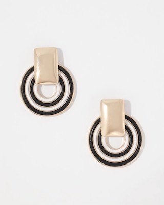 Corded Inlay Drop Earrings
