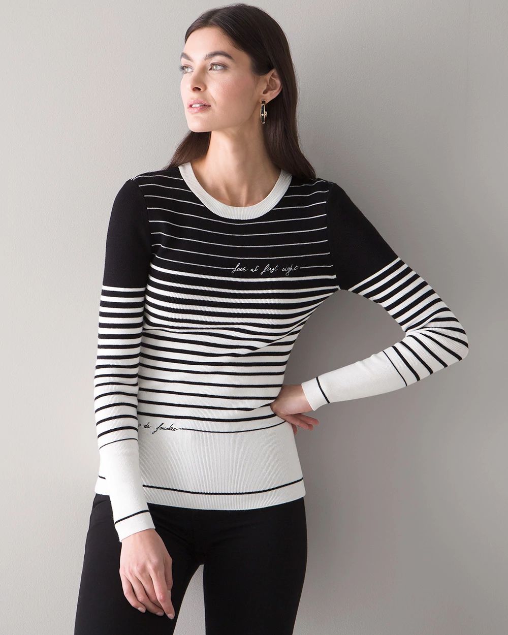 Love First Striped Sweater