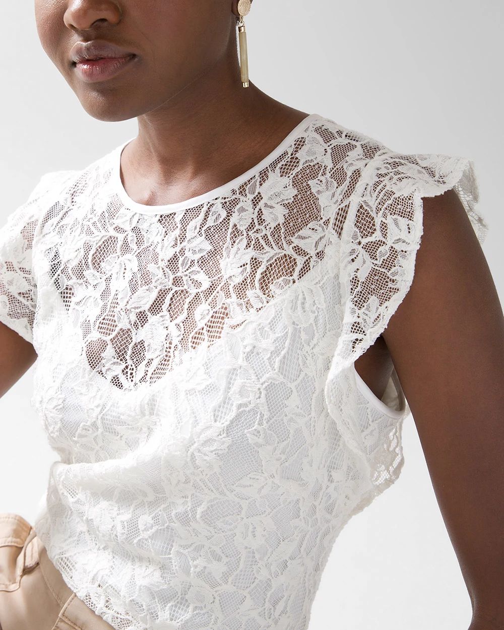 Sleeveless Lace Top