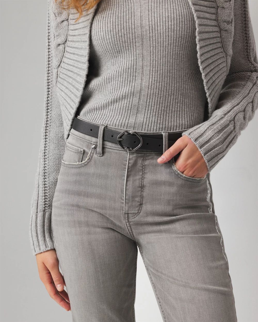 Hematite Buckle Belt