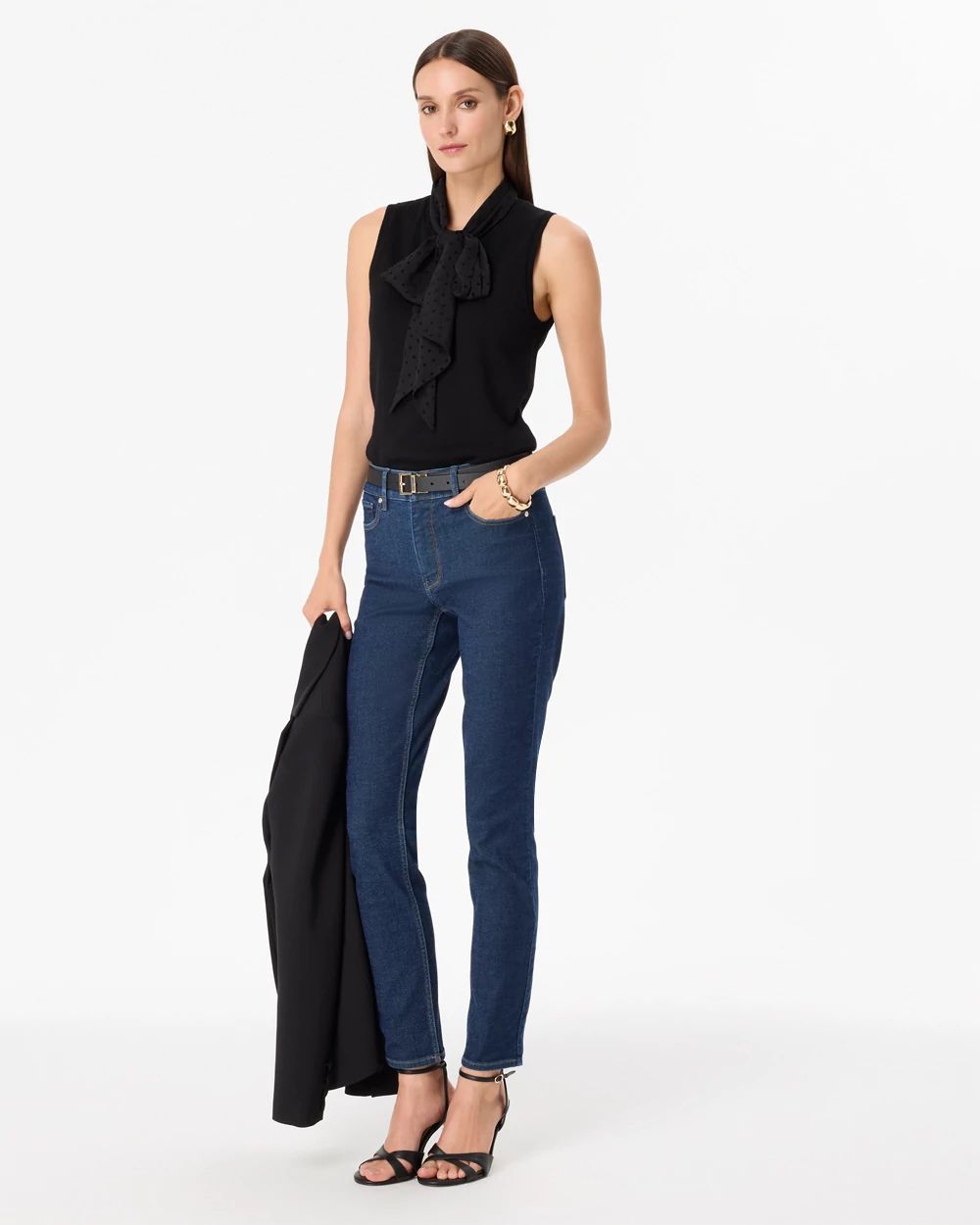 High-Rise Skinny Ankle Ease Jean click to view larger image.