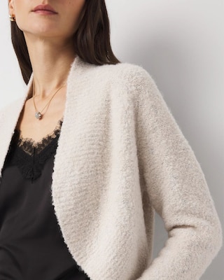 Metallic Bouclé Cocoon Sweater click to view larger image.