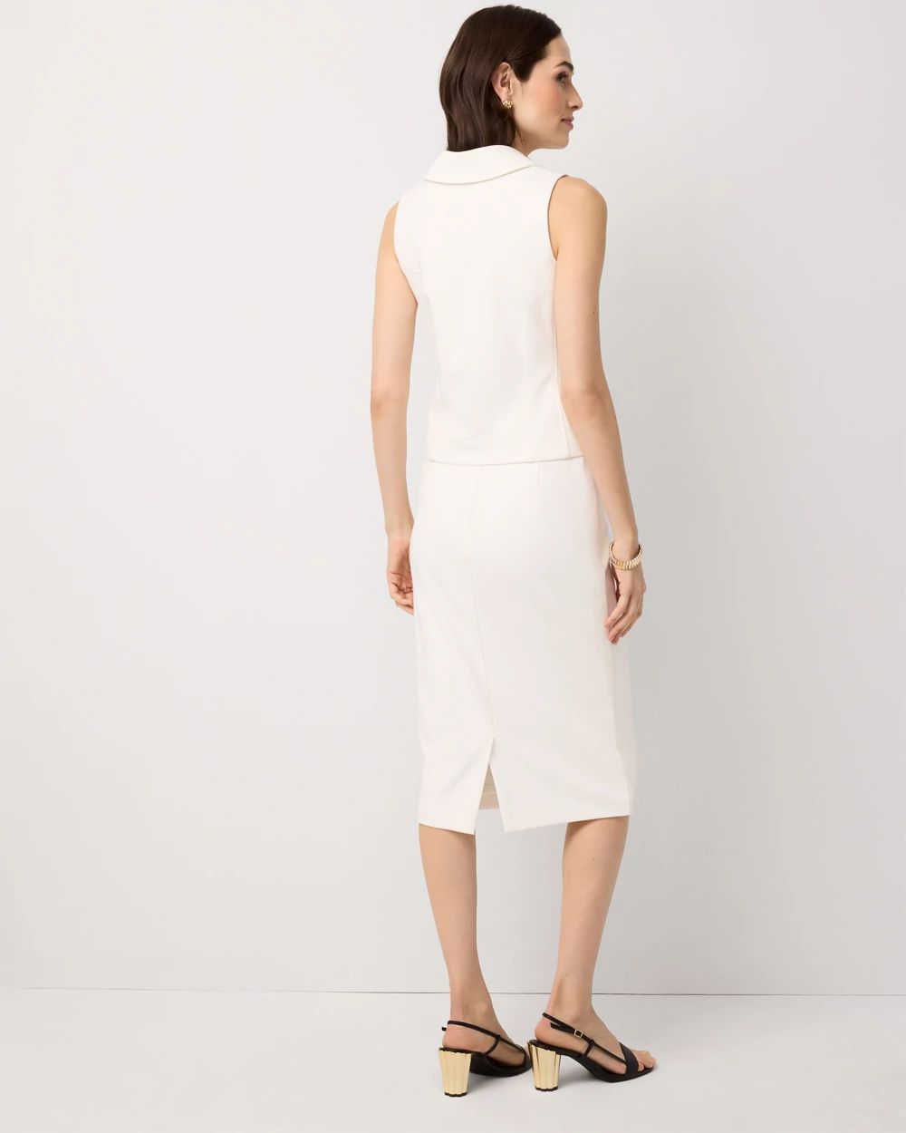 Knit Crepe Pencil Skirt