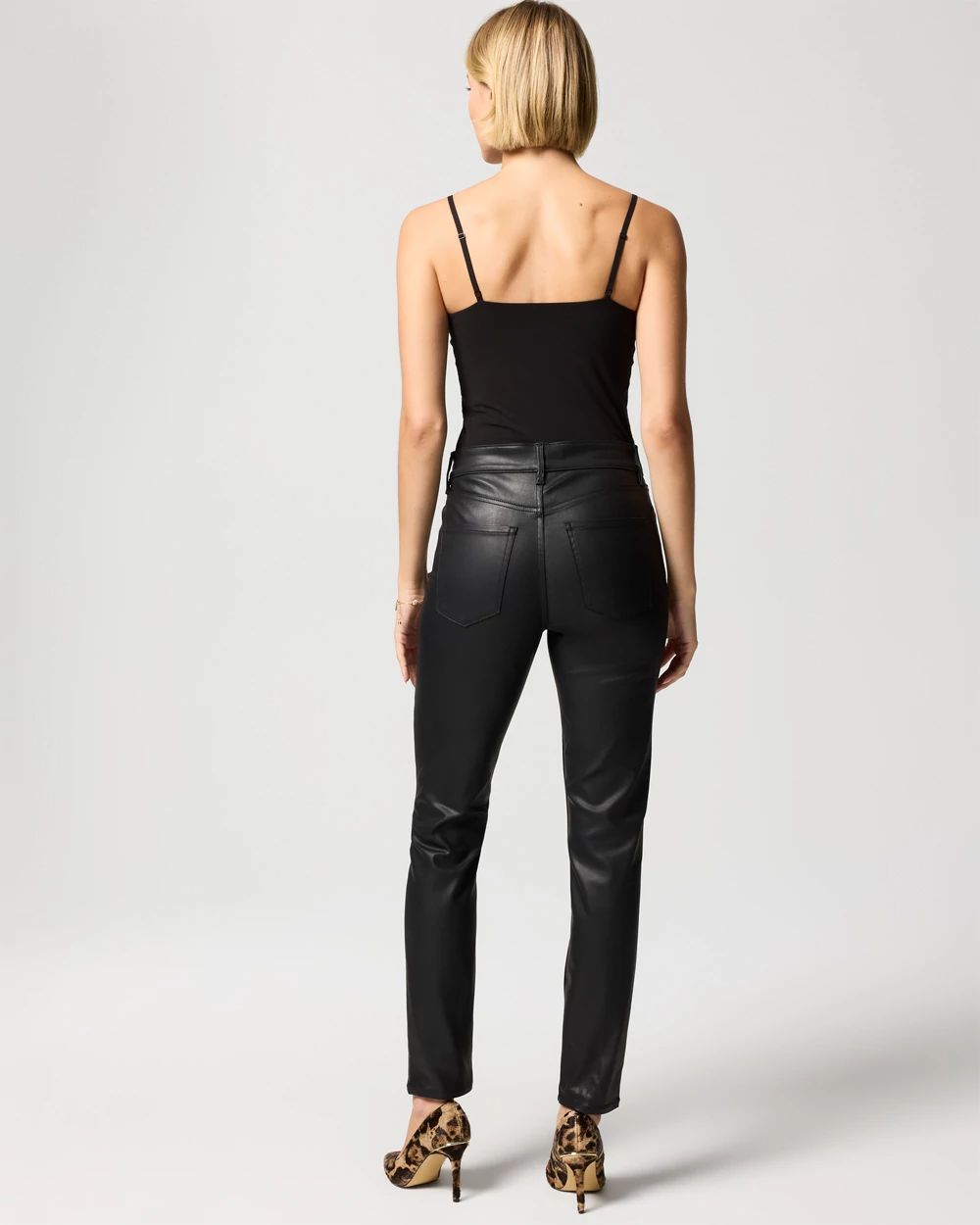 Petite Coated High-Rise Skinny Ankle Jeans click to view larger image.