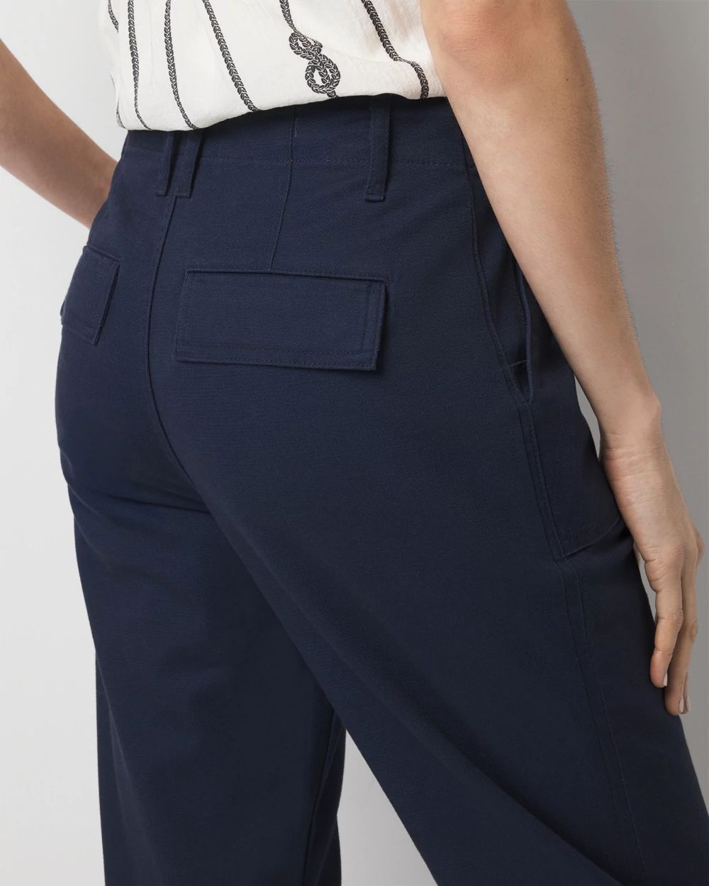High-Rise Pret Relaxed Utility Ankle Pant