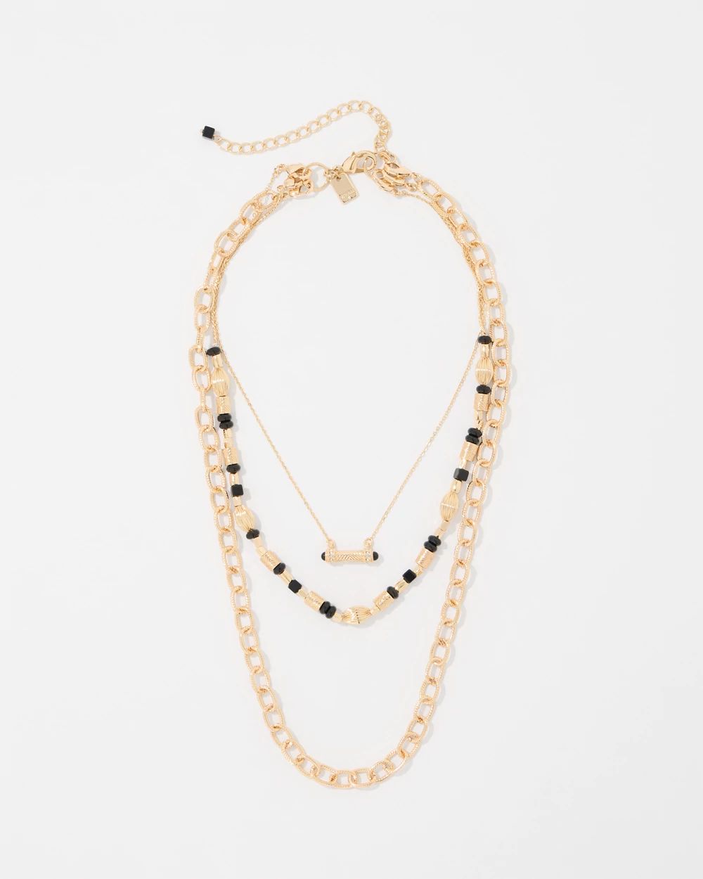 Black Cap Convertible Necklace click to view larger image.