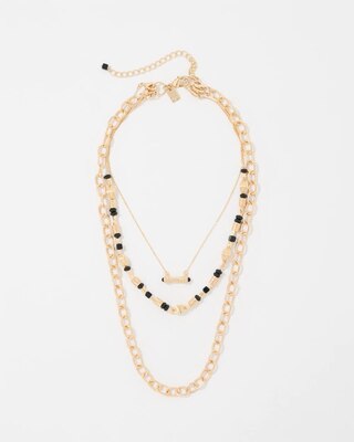 Black Cap Convertible Necklace click to view larger image.