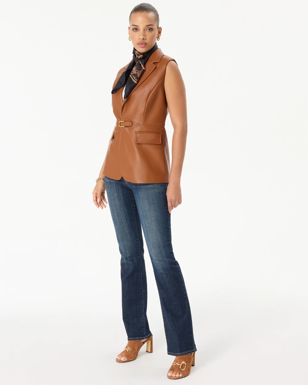 Faux Leather Vest