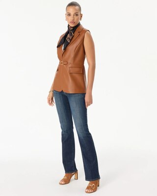 Faux Leather Vest click to view larger image.