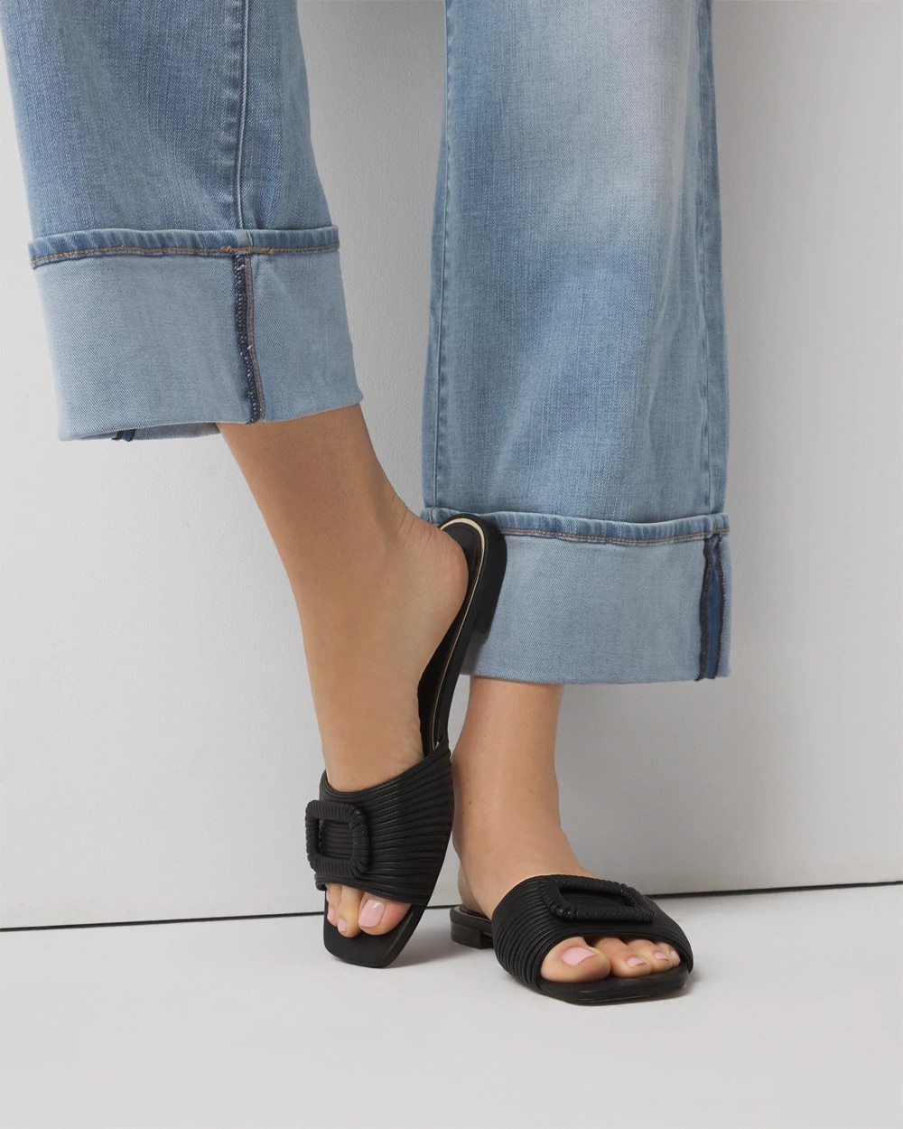Modern Strappy Slide - image 2
