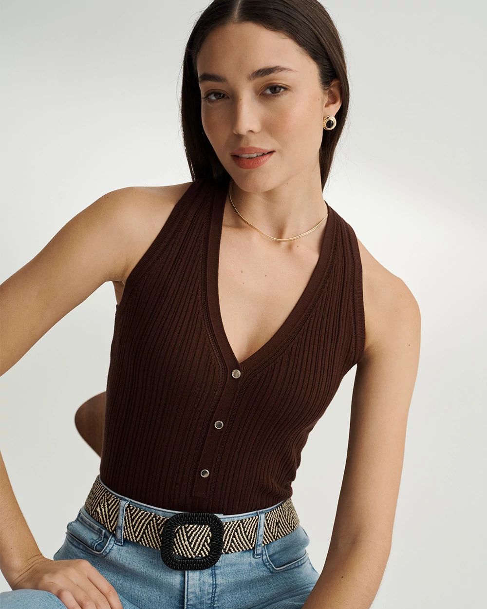 Knit Henley Tank