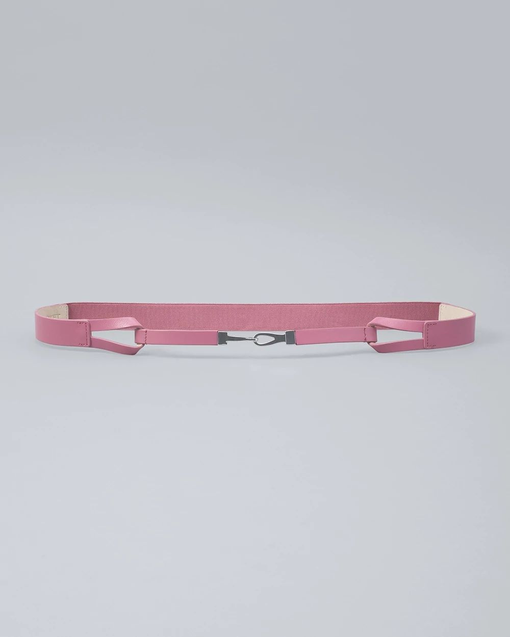 Leather Skinny Stretch Belt