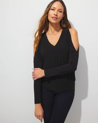 Outlet WHBM Cold Shoulder Top