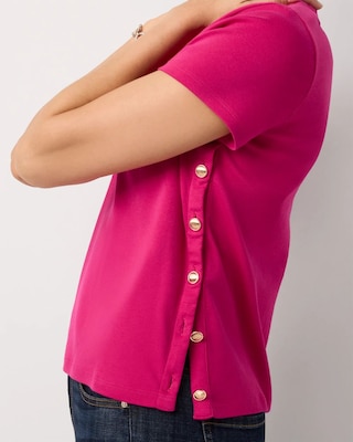 Side Button Tee click to view larger image.