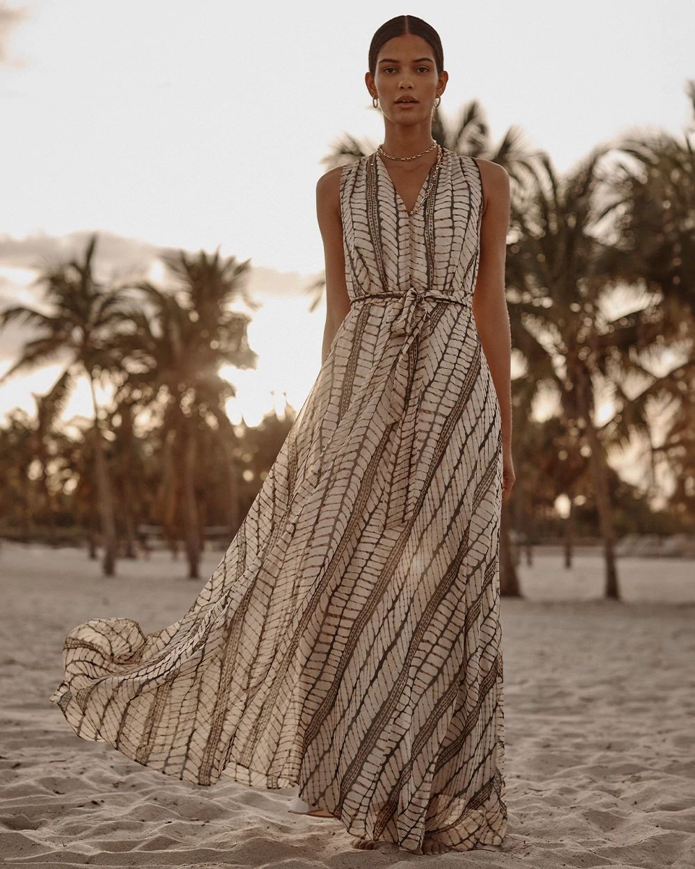 Chevron Maxi Dress