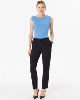 Petite Luxe Stretch Mid Rise Elle Slim Ankle Pant