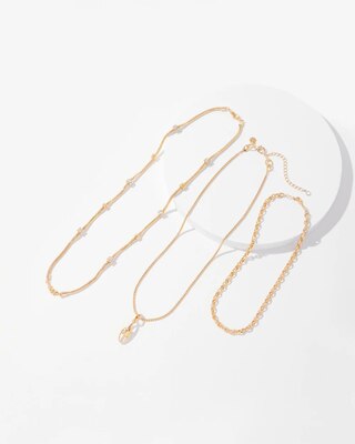 Triple Chain Convertible Necklace
