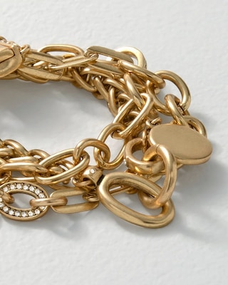 Goldtone Chain Magnetic Bracelet click to view larger image.