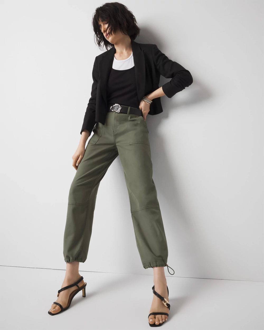 High-Rise Pret Relaxed Utility Ankle Pant