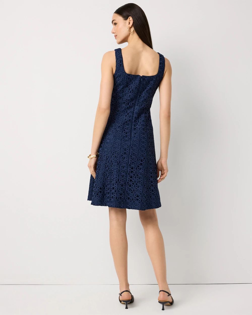 Sleeveless Lace Dress click to view larger image.