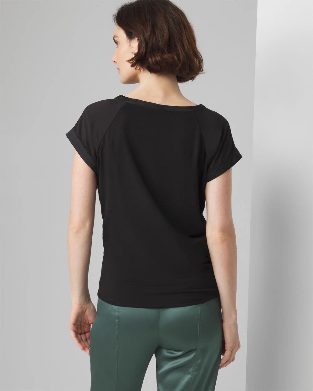 Woven Inset Tee click to view larger image.