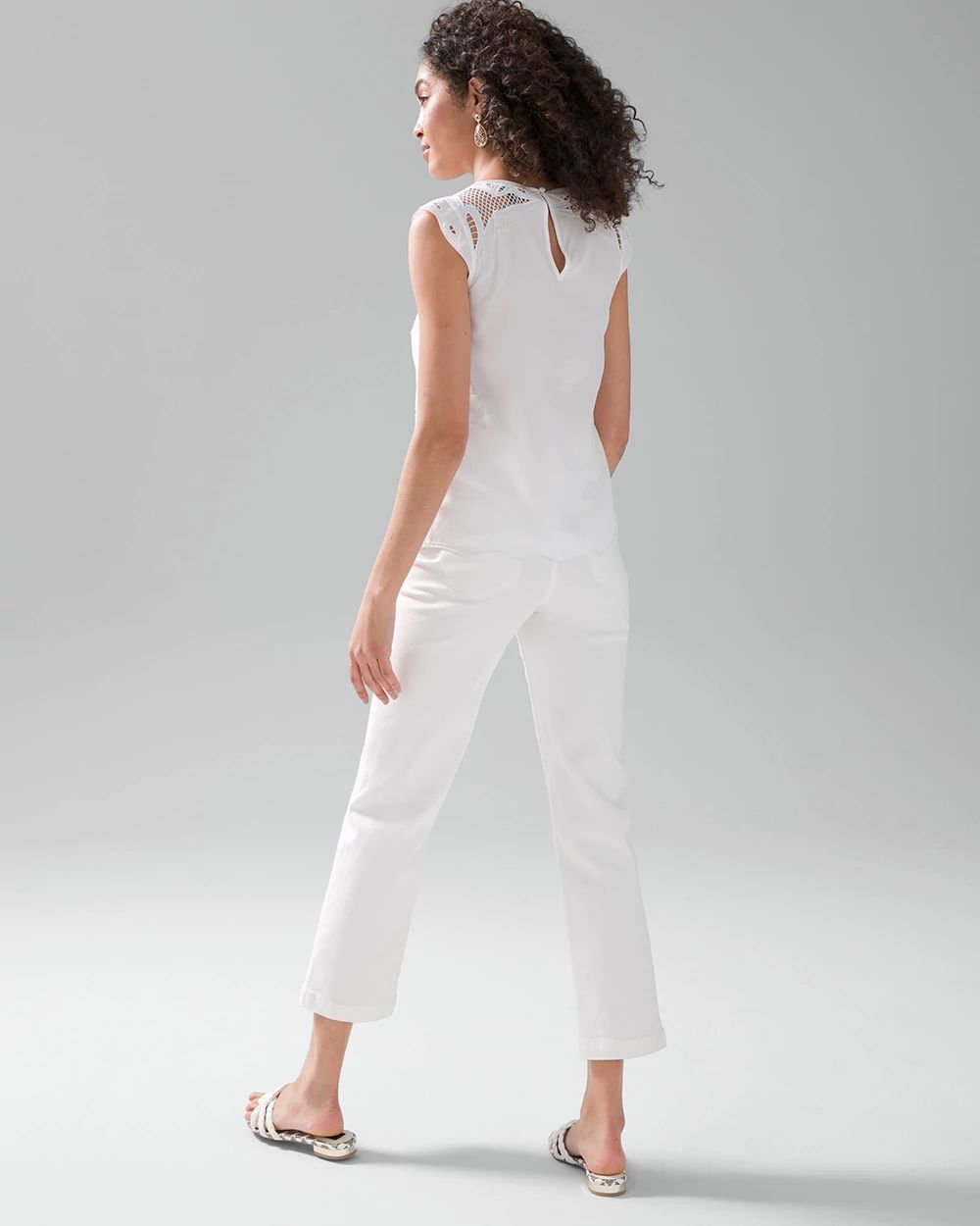 High Rise Wide Leg Crop Jeans
