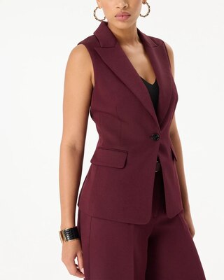 One-Button Tailored Vest click to view larger image.