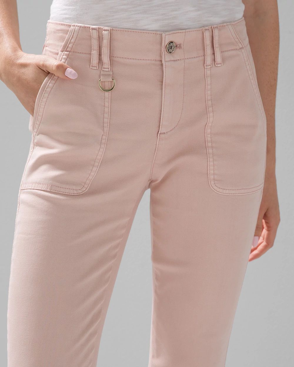 Mid-Rise Everyday Soft Denim™ Utility Slim Ankle Jeans