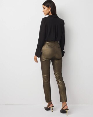 Shimmery Elle Slim Ankle Pant click to view larger image.