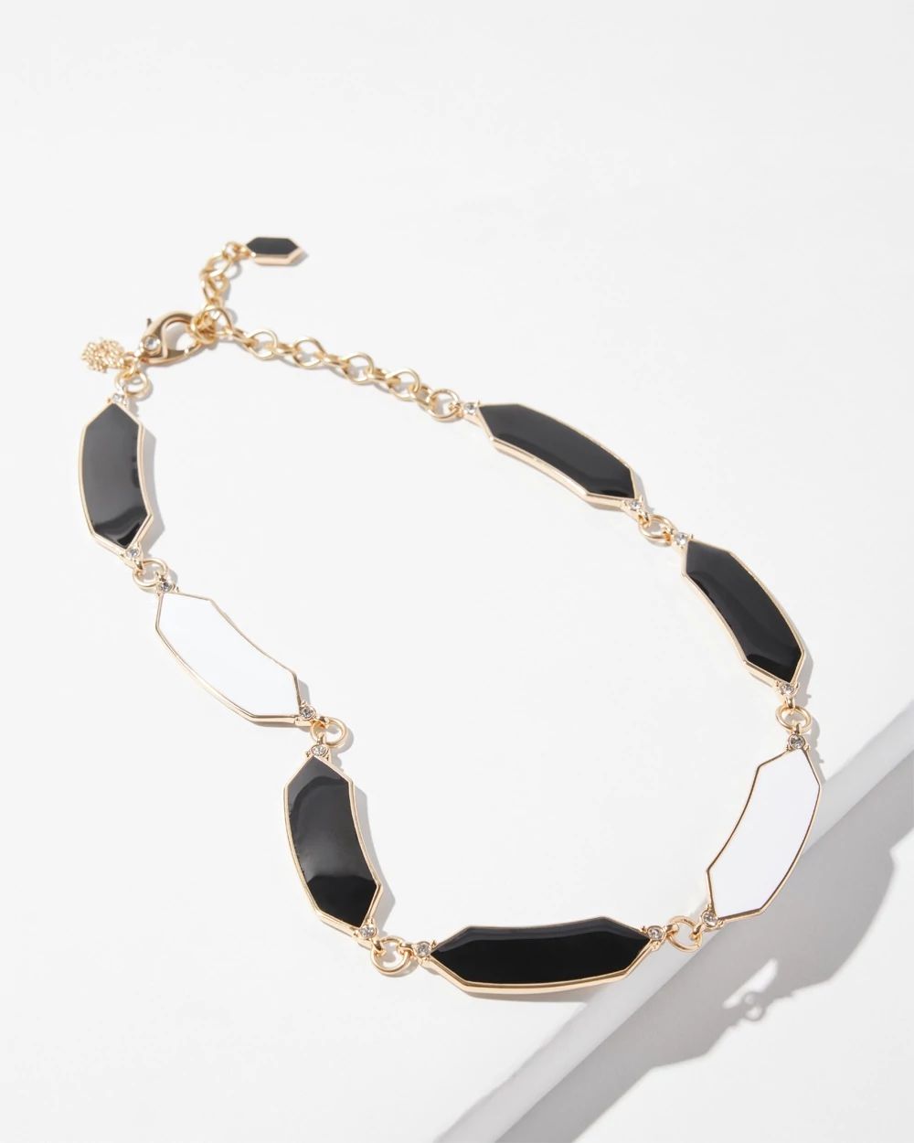 Black + White Collar Necklace
