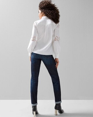 Embroidered Poplin Shirt