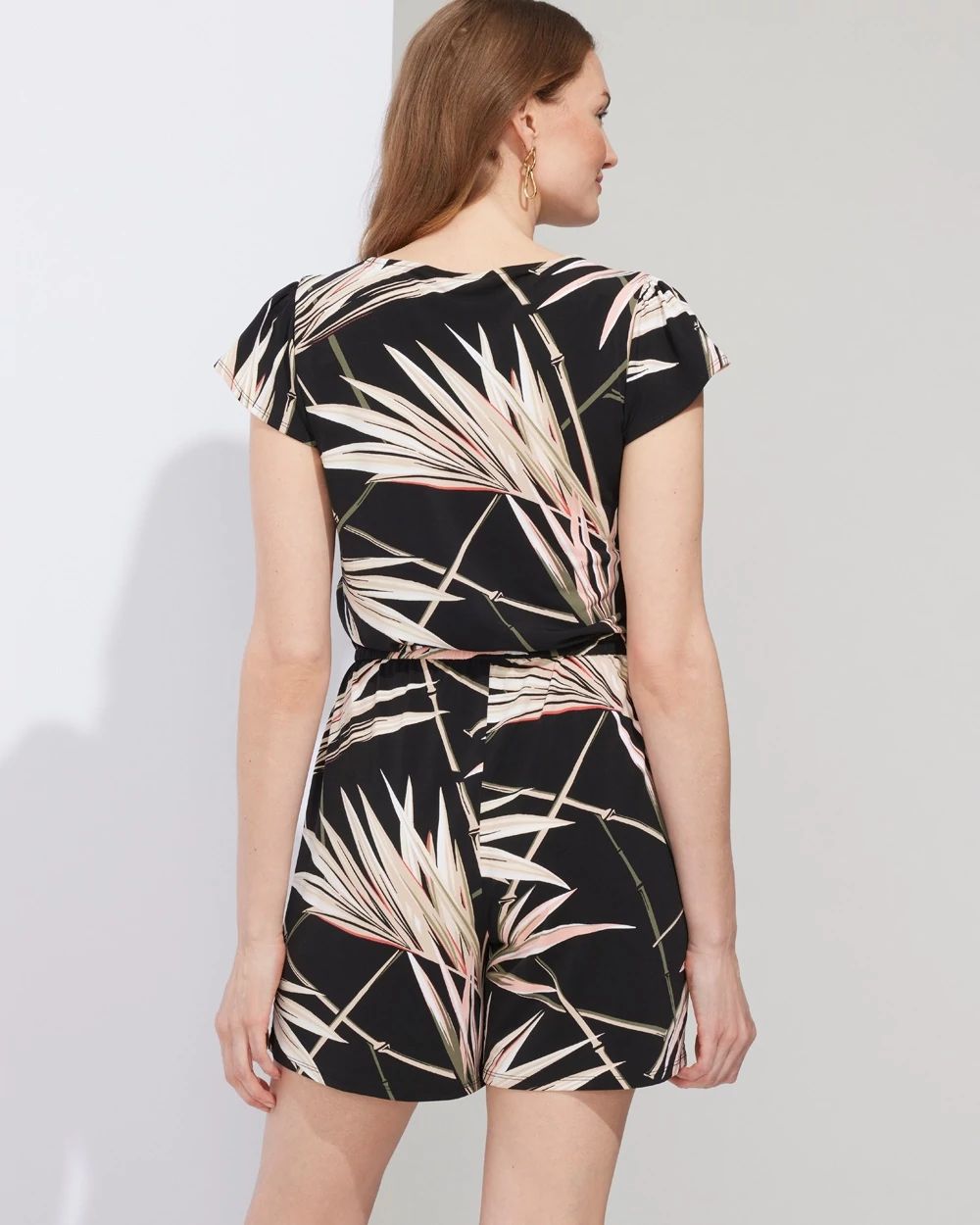Outlet WHBM Henley Flutter-Sleeve Romper