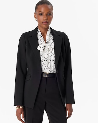 WHBM® Luxe Stretch One-Button Blazer