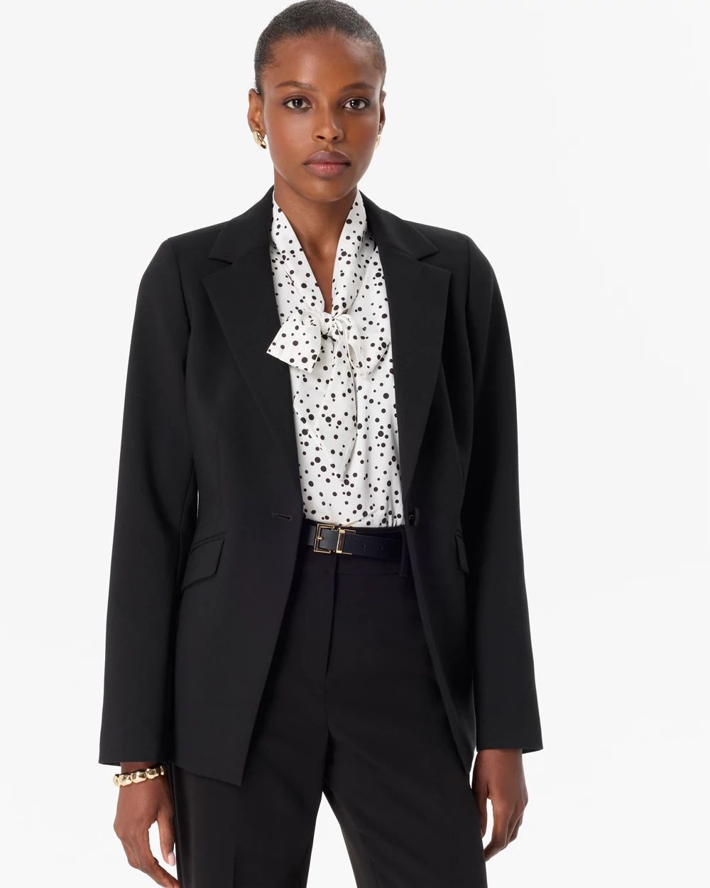 WHBM® Luxe Stretch One-Button Blazer