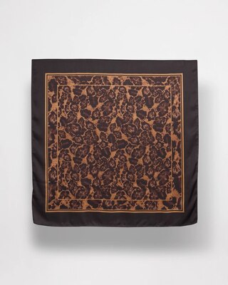 Animal Print Square Scarf click to view larger image.