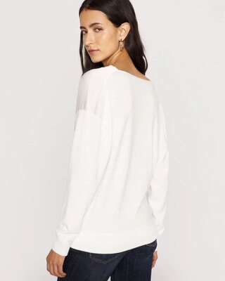 Satin Mix Snit Top click to view larger image.