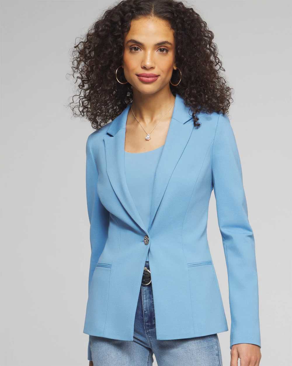 Outlet WHBM Long Sleeve Everyday Knit Blazer