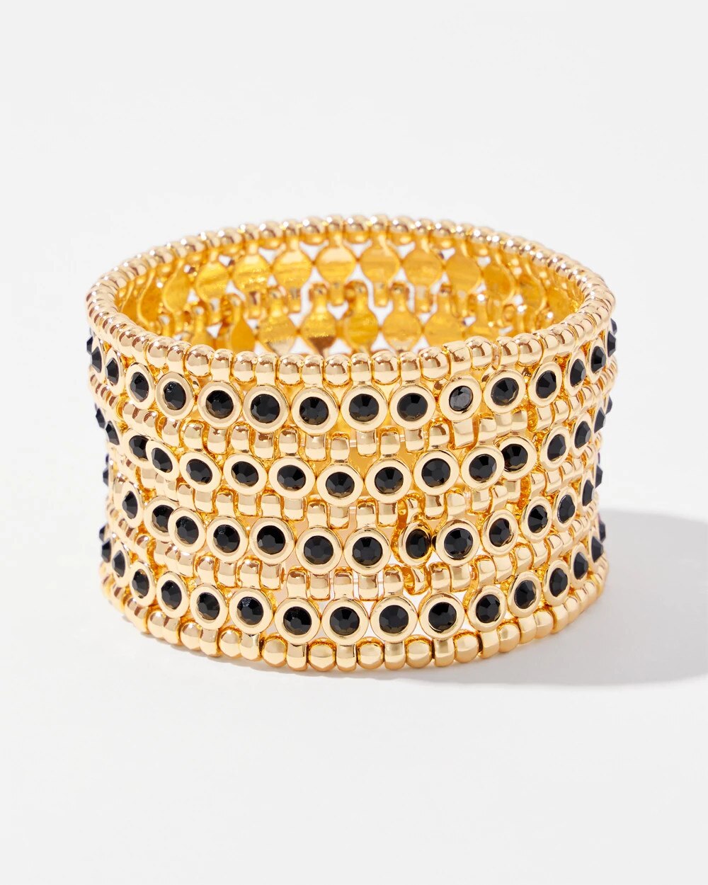 Jet Stone Stretch Bracelet