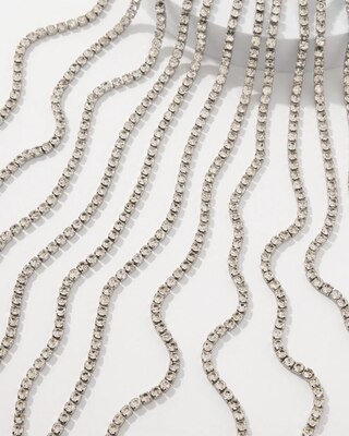 Crystal Fringe Necklace click to view larger image.