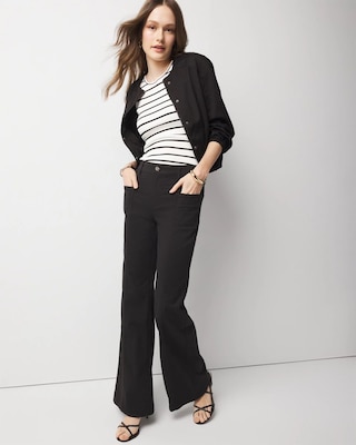 High-Rise Pret Double Pocket Wide-Leg Pant
