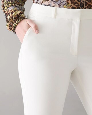 WHBM® Elle Slim Ankle Comfort Stretch Pants click to view larger image.