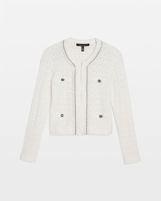 Novelty Trim Cardigan click to view larger image.