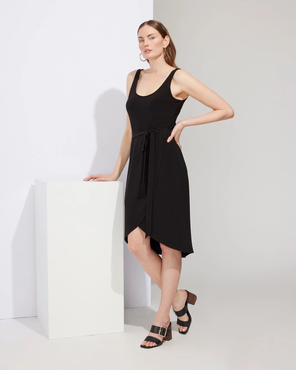 Outlet WHBM Faux-Wrap Sarong Dress