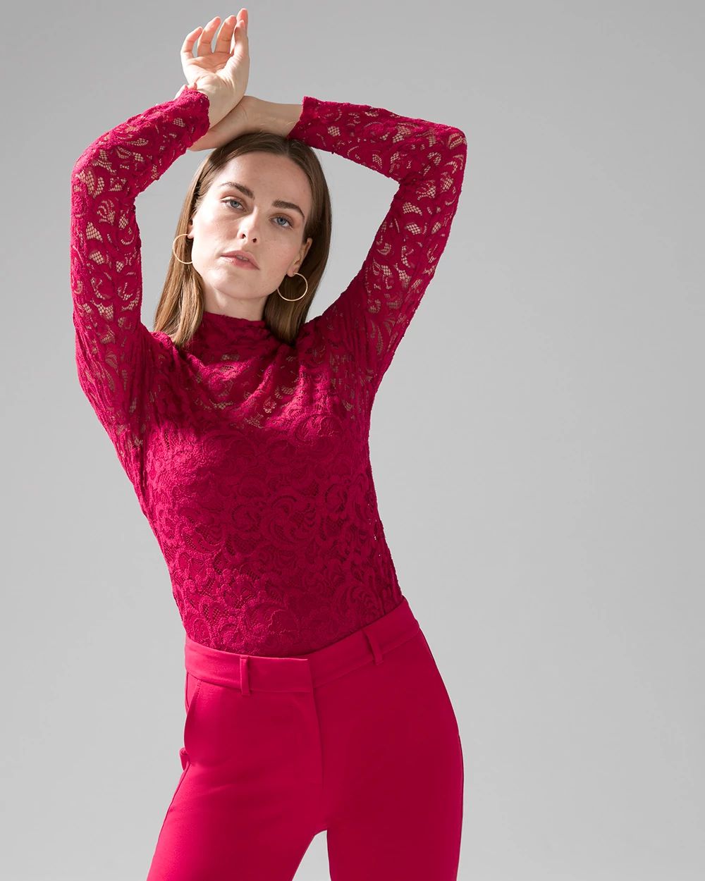 Lace Turtleneck