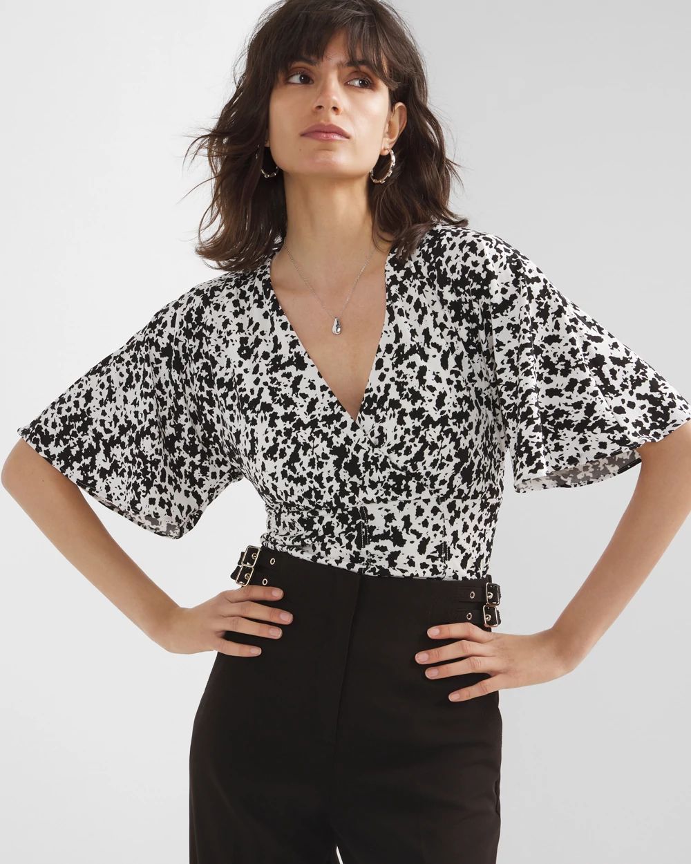 Matte Jersey Kimono Top