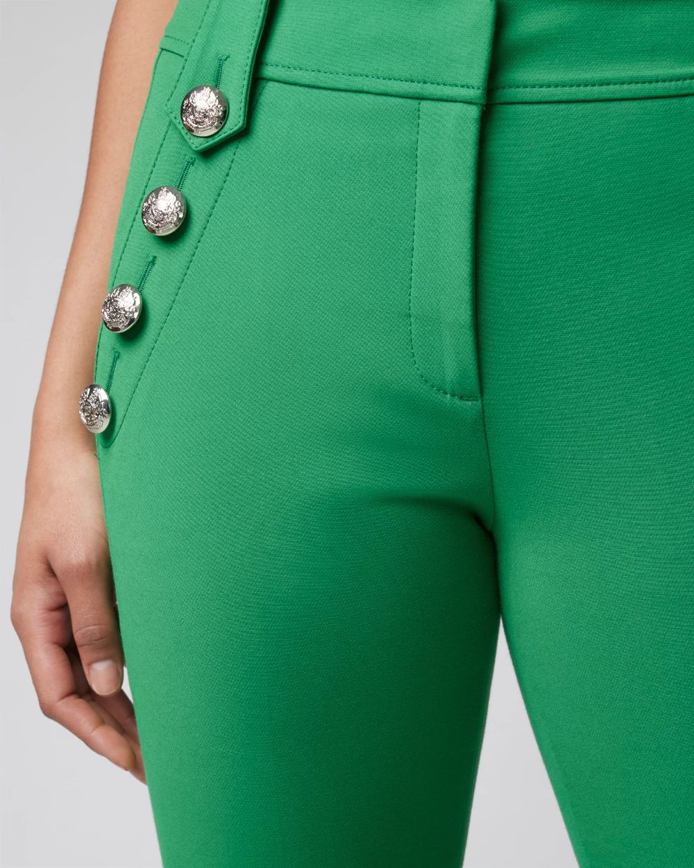 WHBM® Jolie Button Straight Lightweight Comfort Stretch Pant