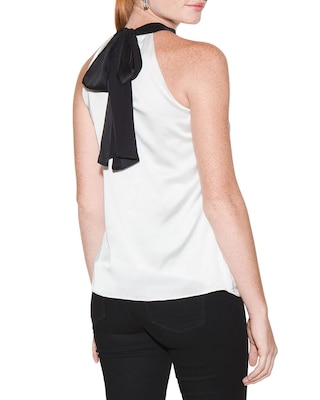 Outlet WHBM Colorblock Bow Halter click to view larger image.